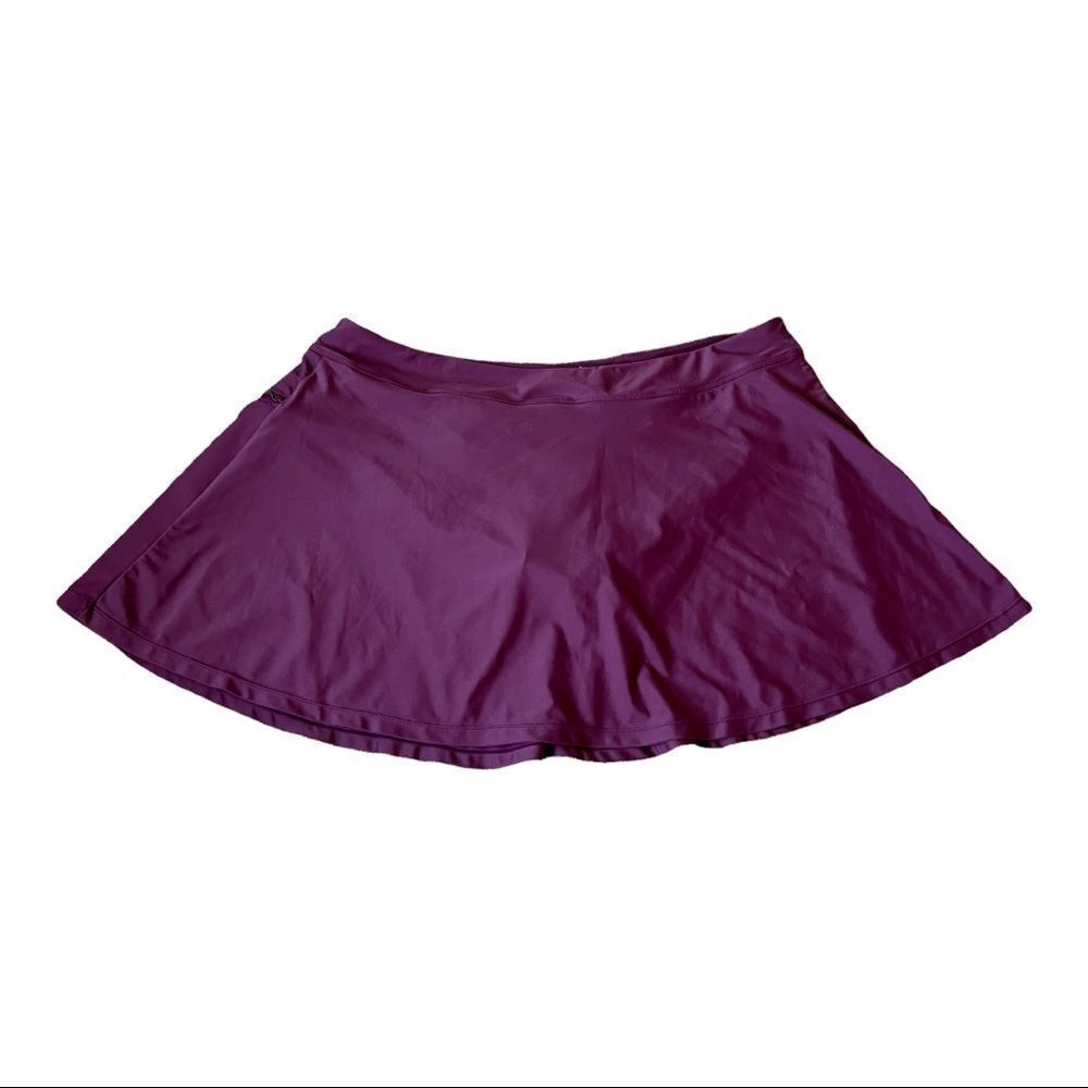Baleaf Plus Size Waterside Burgundy Modest Swim Skort Size 3XL‎ - Picture 2 of 7